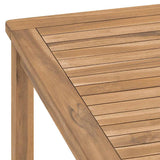 Garden Dining Table 180x90x77 cm Solid Teak Wood - 45-Degree Angle