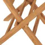 Folding Chairs 2 pcs Solid Teak Wood