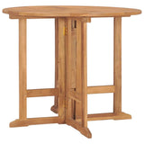 Folding Garden Dining Table ?90x75 cm Solid Teak Wood