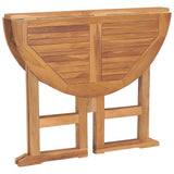 Folding Garden Dining Table ?90x75 cm Solid Teak Wood - 45-Degree Angle