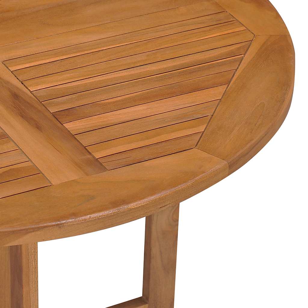 Folding Garden Dining Table ?90x75 cm Solid Teak Wood