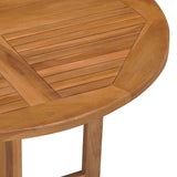 Folding Garden Dining Table ?90x75 cm Solid Teak Wood