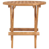 Folding Garden Table 50x50x50 cm Solid Wood Teak - Front View
