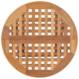 3 Piece Folding Outdoor Dining Set Solid Wood Teak - Top-Down View
