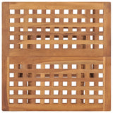 Folding Garden Table 50x50x50 cm Solid Wood Teak - 45-Degree Angle
