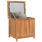 Garden Storage Box 60x50x58 cm Solid Teak Wood