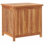 Garden Storage Box 60x50x58 cm Solid Teak Wood