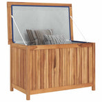 Garden Storage Box 90x50x58 cm Solid Teak Wood