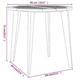 5 Piece Garden Dining Set Solid Wood Acacia - Extra Image