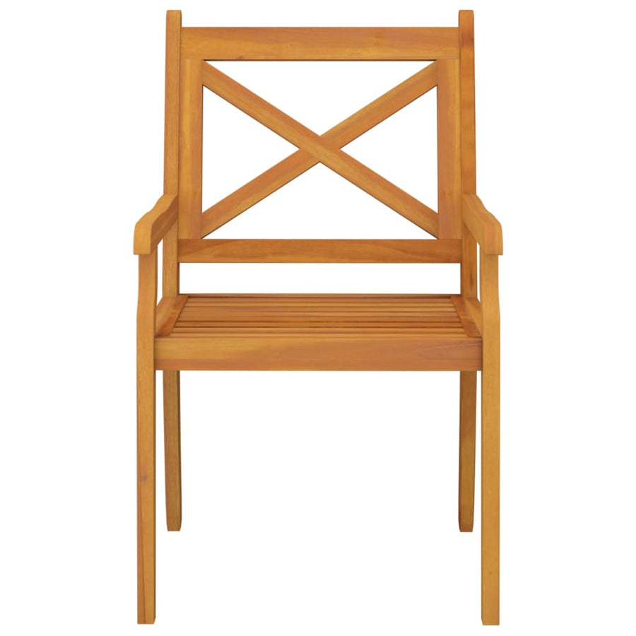 3 Piece Garden Dining Set Solid Wood Acacia