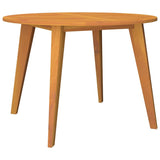 5 Piece Garden Dining Set Solid Wood Acacia - Top-Down View