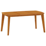 5 Piece Garden Dining Set Solid Wood Acacia - Top-Down View