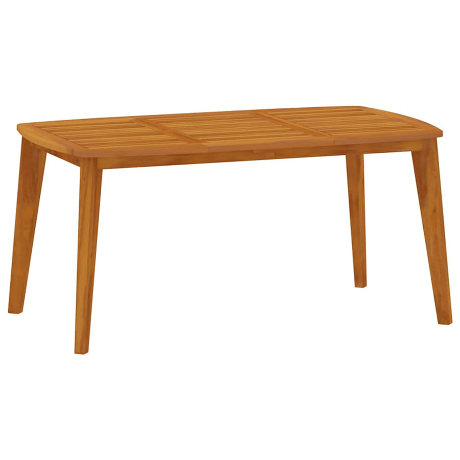 7 Piece Garden Dining Set Solid Wood Acacia