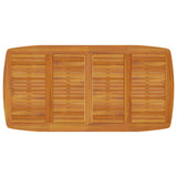 7 Piece Garden Dining Set Solid Wood Acacia - 45-Degree Angle