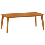 9 Piece Garden Dining Set Solid Wood Acacia - Top-Down View