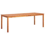 7 Piece Garden Dining Set with Cushions Solid Acacia Wood - Side View