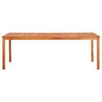 9 Piece Garden Dining Set with Cushions Solid Acacia Wood