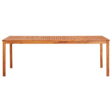 9 Piece Garden Dining Set with Cushions Solid Acacia Wood - Top-Down View