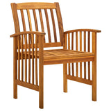 9 Piece Garden Dining Set with Cushions Solid Acacia Wood