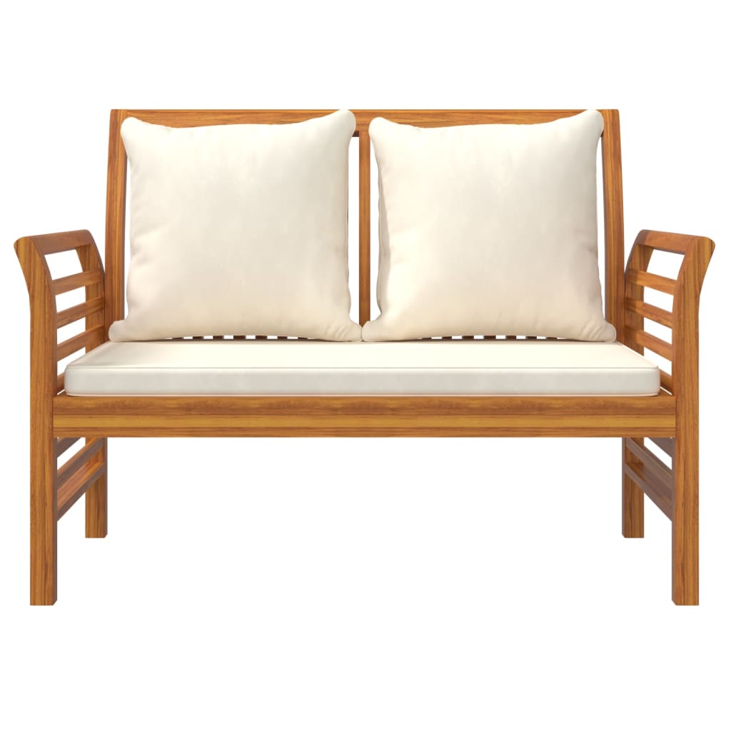 4 Piece Garden Lounge Set with Cushions Solid Wood Acacia