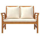 4 Piece Garden Lounge Set with Cushions Solid Wood Acacia
