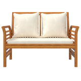 4 Piece Garden Lounge Set with Cushions Solid Wood Acacia - 45-Degree Angle