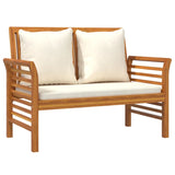 5 Piece Garden Lounge Set with Cushions Solid Wood Acacia - Top-Down View