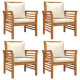 5 Piece Garden Lounge Set with Cushions Solid Wood Acacia