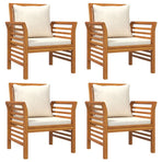 5 Piece Garden Lounge Set with Cushions Solid Wood Acacia