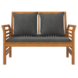 4 Piece Garden Lounge Set with Cushions Solid Wood Acacia - 45-Degree Angle
