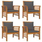 5 Piece Garden Lounge Set with Cushions Solid Wood Acacia