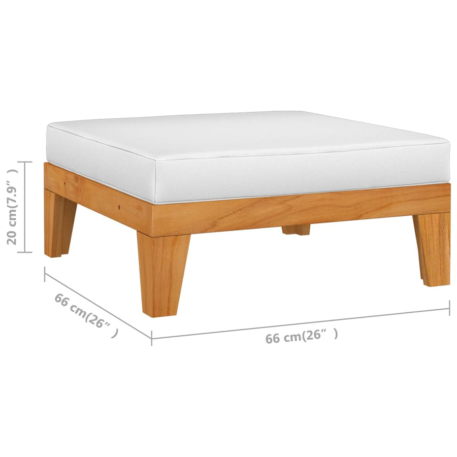 7 Piece Garden Lounge Set with Cushions Solid Acacia Wood