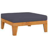 12 Piece Garden Lounge Set with Cushions Solid Acacia Wood - Low Angle