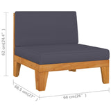 12 Piece Garden Lounge Set with Cushions Solid Acacia Wood - Extra Image