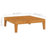 12 Piece Garden Lounge Set with Cushions Solid Acacia Wood - Extra Image