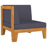 9 Piece Garden Lounge Set with Cushions Solid Acacia Wood