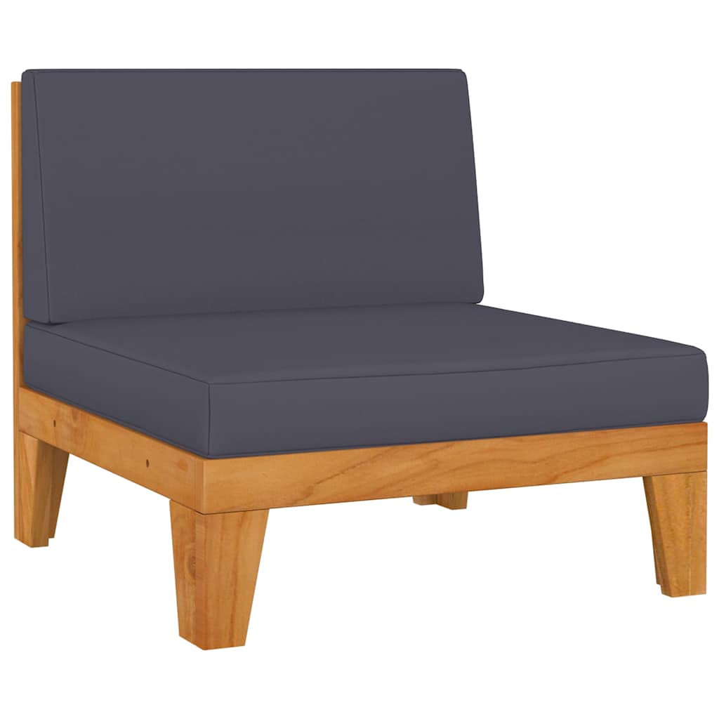 9 Piece Garden Lounge Set with Cushions Solid Acacia Wood