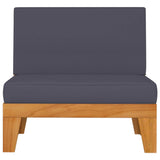5 Piece Garden Lounge Set with Cushions Solid Acacia Wood - Close-Up Angle