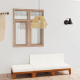 3 Piece Garden Lounge Set with Cushions Solid Acacia Wood