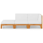 3 Piece Garden Lounge Set with Cushions Solid Acacia Wood