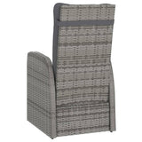 11 Piece Outdoor Dining Set with Cushions Poly Rattan Grey - Extra Image