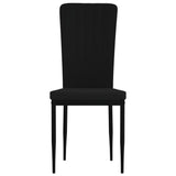 Dining Chairs 4 pcs Black Velvet