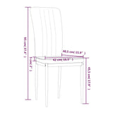 Dining Chairs 4 pcs Black Velvet