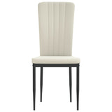 Dining Chairs 4 pcs Cream Velvet