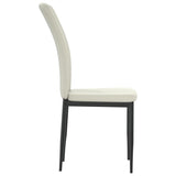 Dining Chairs 4 pcs Cream Velvet - 45-Degree Angle