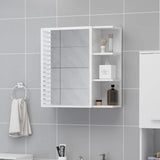 Bathroom Mirror Cabinet High Gloss White 62.5x20.5x64 cm Engineered Wood