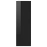 Bathroom Mirror Cabinet High Gloss Black 62.5x20.5x64 cm Engineered Wood - Extra Image