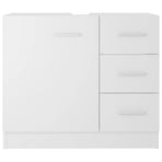 Sink Cabinet White 63x30x54 cm Engineered Wood