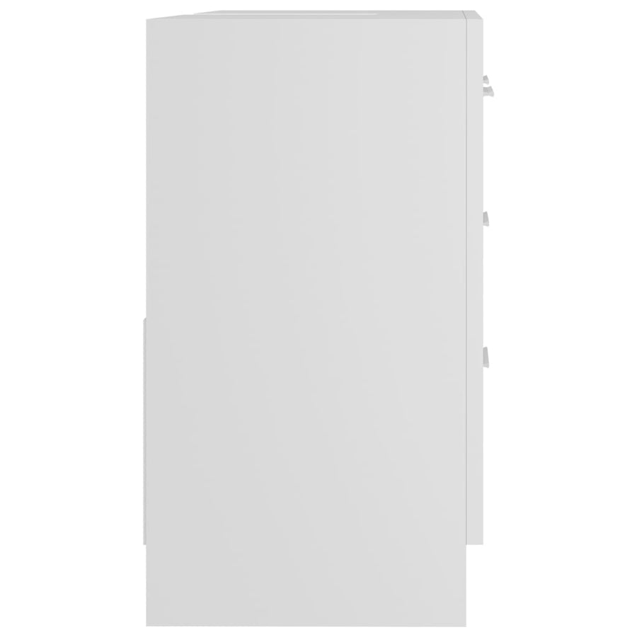 Sink Cabinet White 63x30x54 cm Engineered Wood
