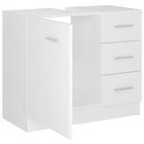 Sink Cabinet White 63x30x54 cm Engineered Wood - Close-Up Angle